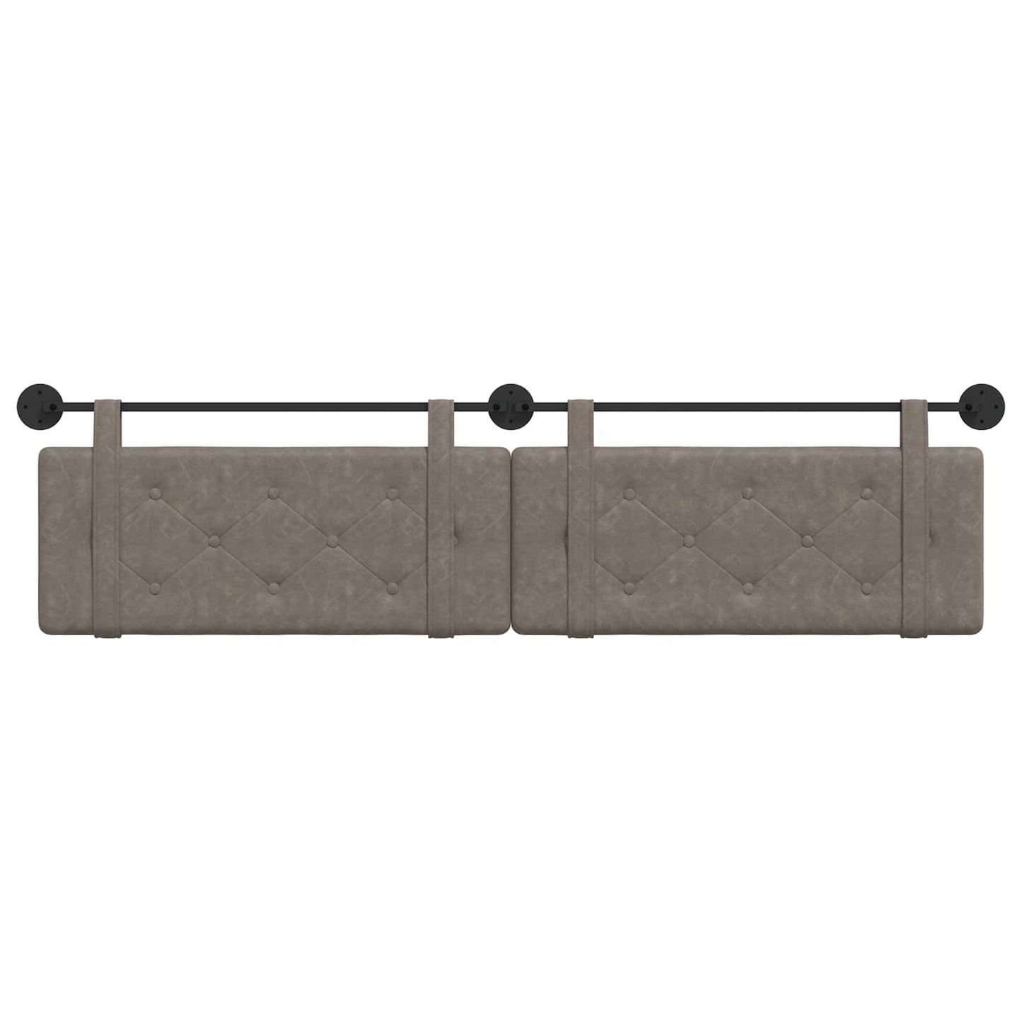 Testata appesa Grigio 210 x 55 x 5 cm PU Antico