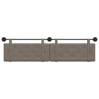 Testata appesa Grigio 210 x 55 x 5 cm PU Antico