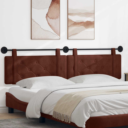 Testata appesa Marrone Lucido 210 x 55 x 5 cm PU Antico