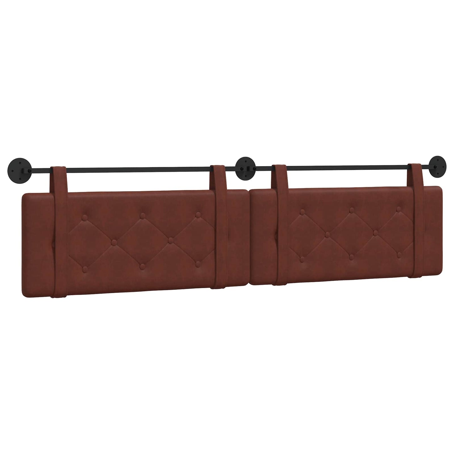 Testata appesa Marrone Lucido 210 x 55 x 5 cm PU Antico