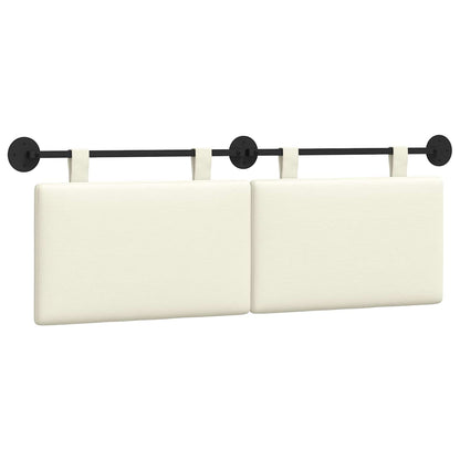 Testata appesa Crema 150 x 55 x 5 cm Tessuto in Cords