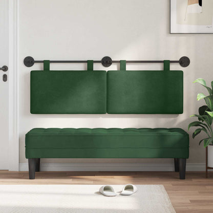 Testata appesa Verde Giungla 150 x 55 x 5 cm Tessuto in Cords