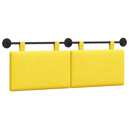 Testata appesa Giallo Chiaro 150 x 55 x 5 cm Tessuto in Cords