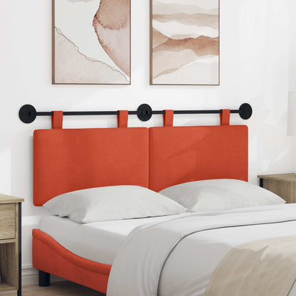 Testata appesa Rosso Arancio 150 x 55 x 5 cm Tessuto in Cords