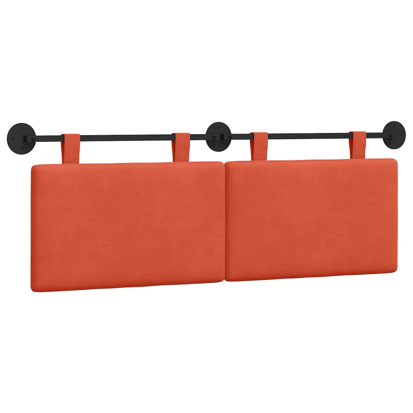 Testata appesa Rosso Arancio 150 x 55 x 5 cm Tessuto in Cords