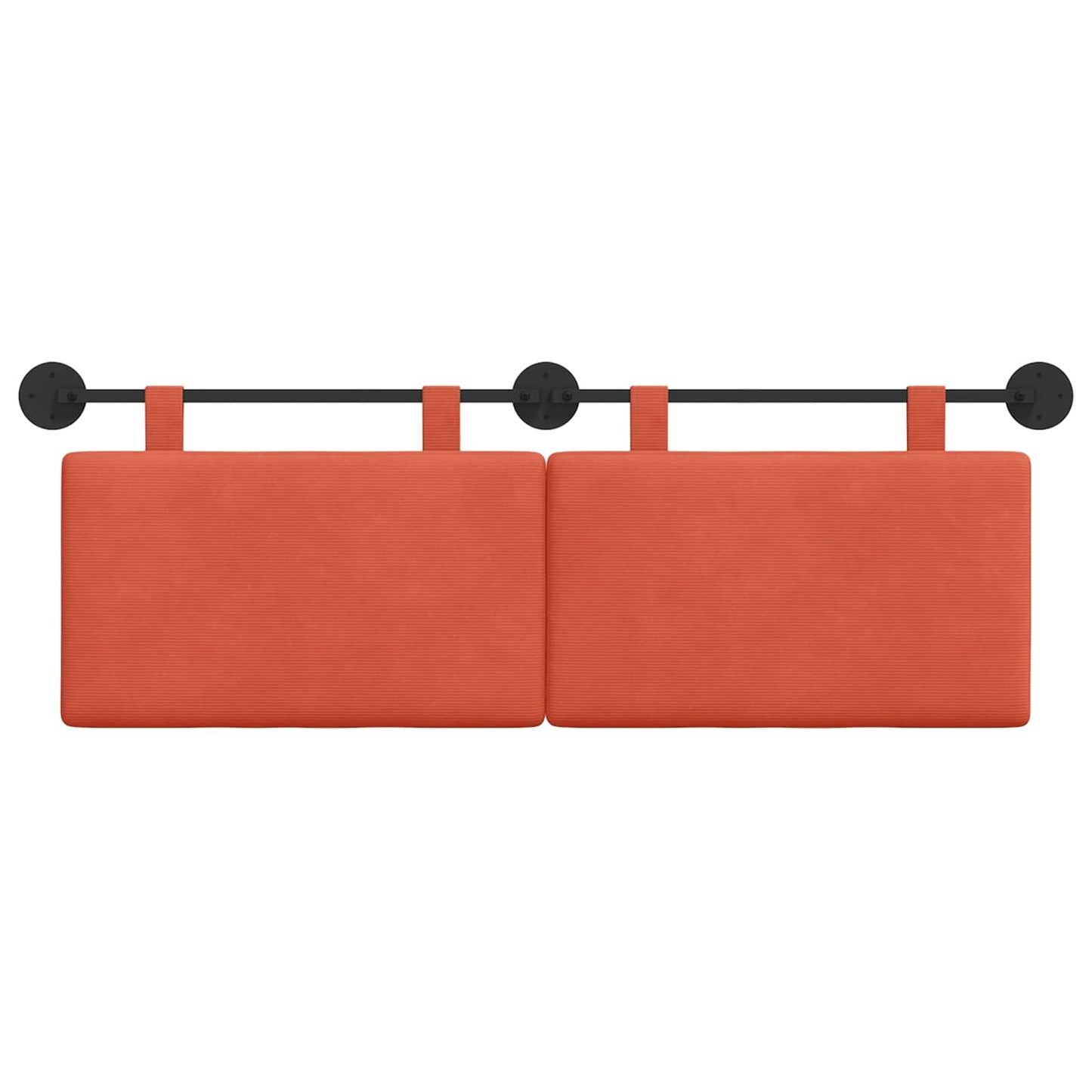 Testata appesa Rosso Arancio 150 x 55 x 5 cm Tessuto in Cords