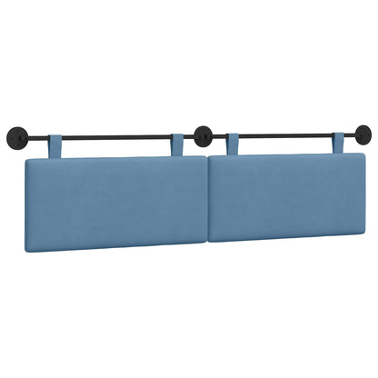 Testata appesa Tinta unita Blu 170 x 55 x 5 cm Tessuto in Cords