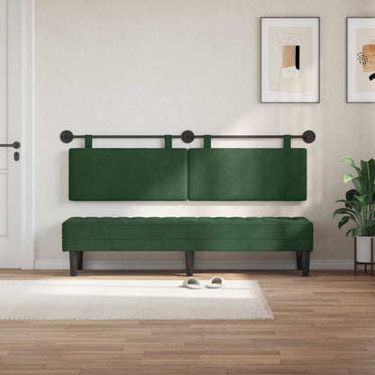Testata appesa Verde Giungla 170 x 55 x 5 cm Tessuto in Cords