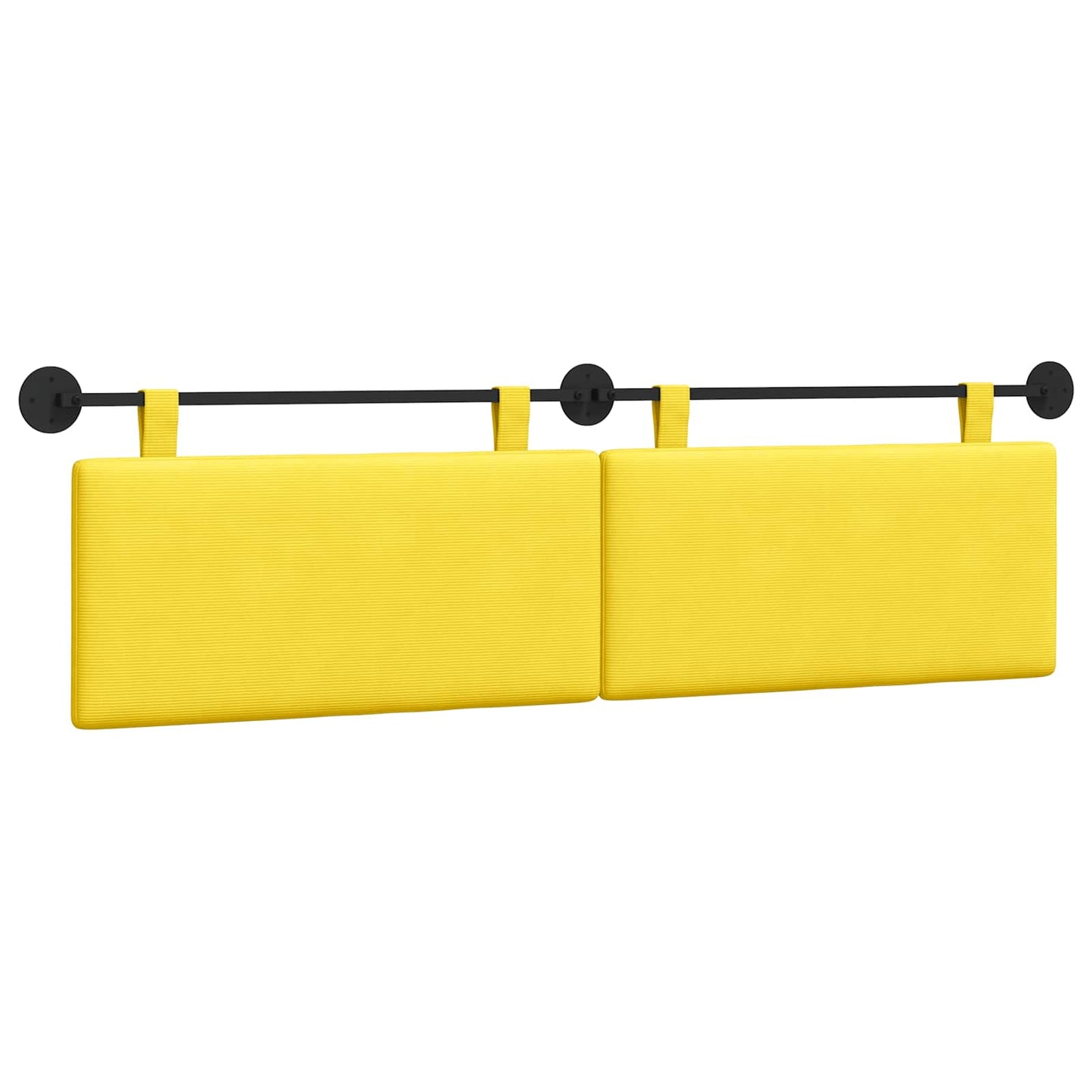 Testata appesa Giallo Chiaro 170 x 55 x 5 cm Tessuto in Cords