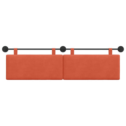 Testata appesa Rosso Arancio 170 x 55 x 5 cm Tessuto in Cords
