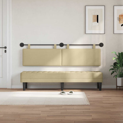 Testata appesa Tinta unita Grigio Verde Chiaro 190 x 55 x 5 cm