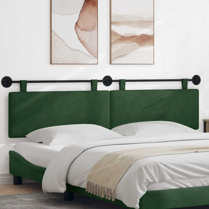 Testata appesa Verde Giungla 210 x 55 x 5 cm Tessuto in Cords