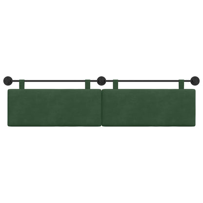 Testata appesa Verde Giungla 210 x 55 x 5 cm Tessuto in Cords
