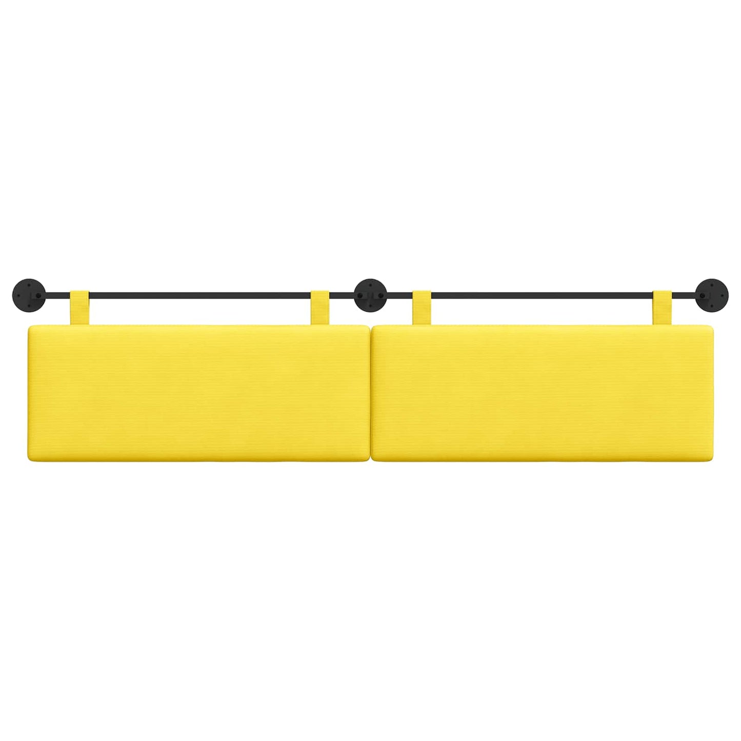 Testata appesa Giallo Chiaro 210 x 55 x 5 cm Tessuto in Cords