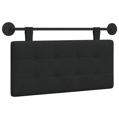 Testata appesa Montaggio a parete Nero 90 x 55 x 5 cm Tessuto