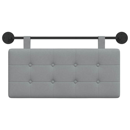 Testata appesa Grigio chiaro 100 x 55 x 5 cm Tessuto