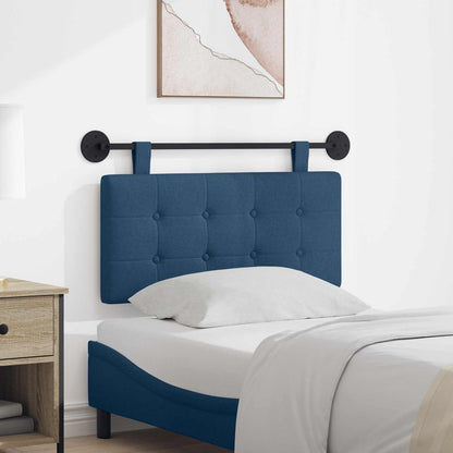 Testata appesa Montaggio a parete Blu 100 x 55 x 5 cm Tessuto