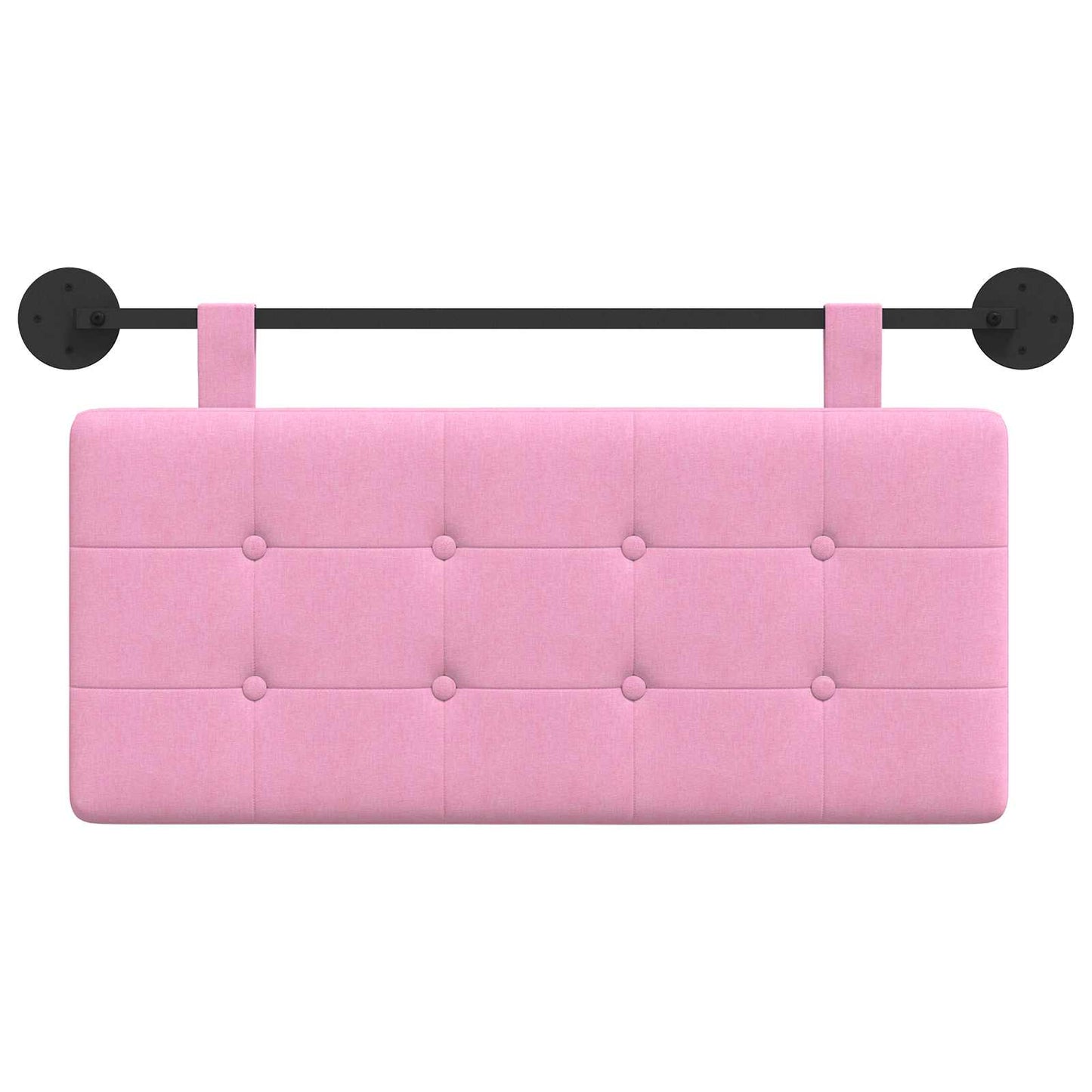 Testata appesa Montaggio a parete Rosa 100 x 55 x 5 cm Tessuto
