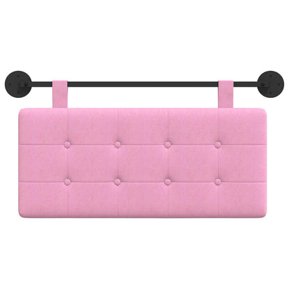 Testata appesa Montaggio a parete Rosa 100 x 55 x 5 cm Tessuto