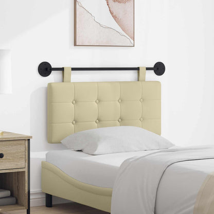 Testata appesa Crema 100 x 55 x 5 cm Pelle Sintetica