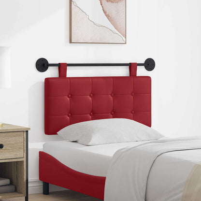 Testata appesa Rosso Vino 100 x 55 x 5 cm Pelle Sintetica