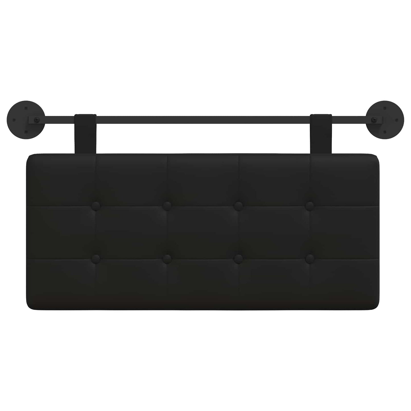 Testata appesa Nero 100 x 55 x 5 cm Pelle Sintetica