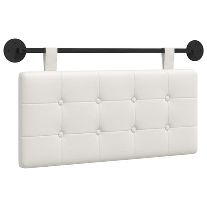 Testata appesa Bianco 100 x 55 x 5 cm Pelle Sintetica