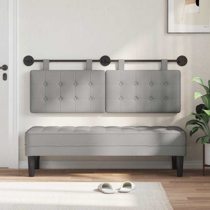 Testata appesa Grigio Nuvola 130 x 55 x 5 cm Tessuto