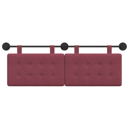 Testata appesa Rosso Vino 130 x 55 x 5 cm Tessuto