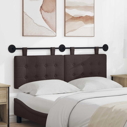 Testata appesa Marrone Scuro 130 x 55 x 5 cm Tessuto