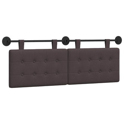 Testata appesa Marrone Scuro 130 x 55 x 5 cm Tessuto