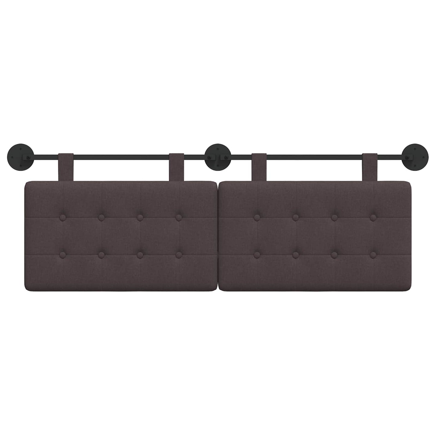Testata appesa Marrone Scuro 130 x 55 x 5 cm Tessuto