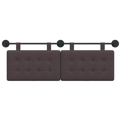Testata appesa Marrone Scuro 130 x 55 x 5 cm Tessuto