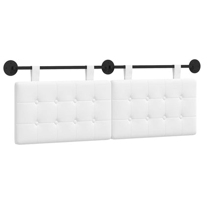 Testata appesa Bianco 130 x 55 x 5 cm Tessuto