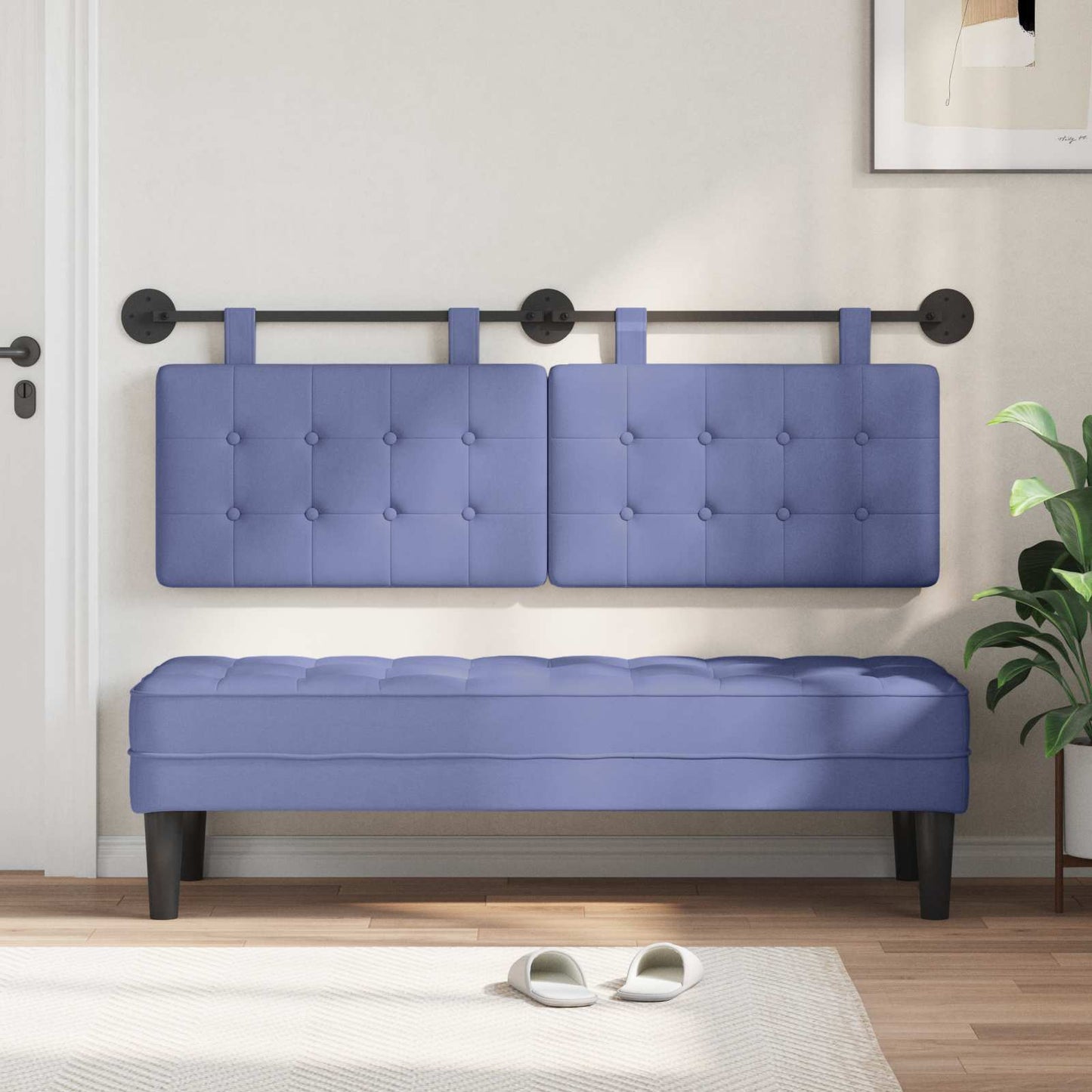 Testata appesa Blu jeans 130 x 55 x 5 cm Tessuto