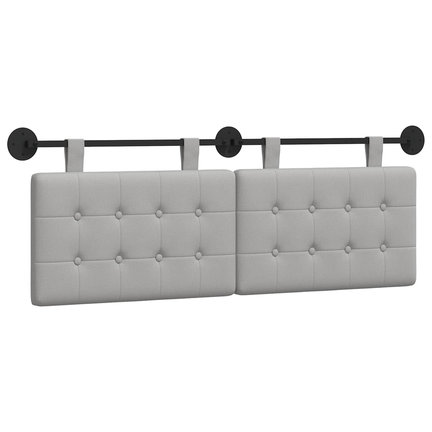 Testata appesa Grigio Nuvola 150 x 55 x 5 cm Tessuto