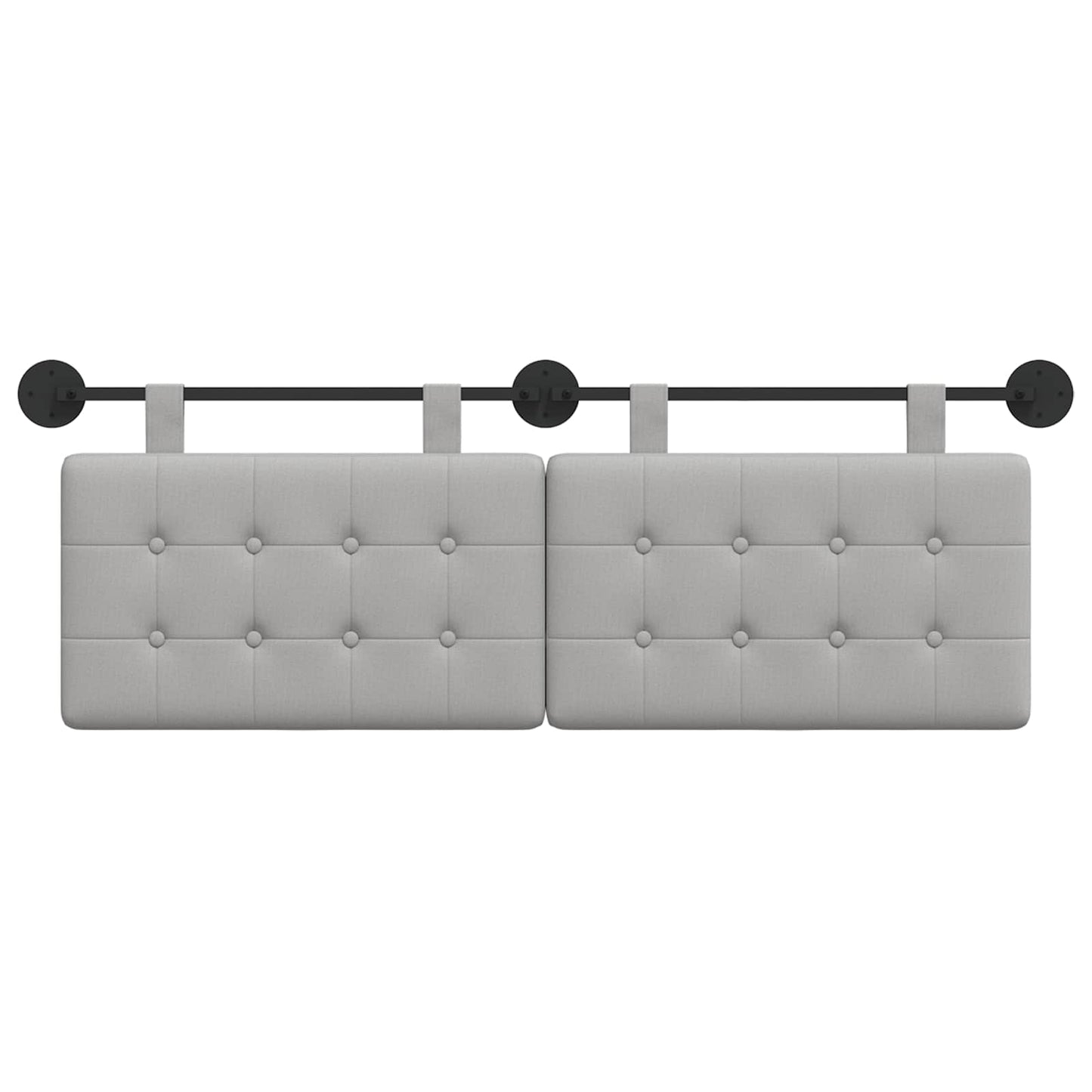 Testata appesa Grigio Nuvola 150 x 55 x 5 cm Tessuto