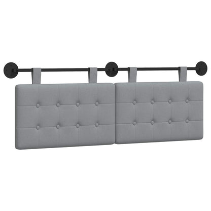 Testata appesa Grigio chiaro 150 x 55 x 5 cm Tessuto