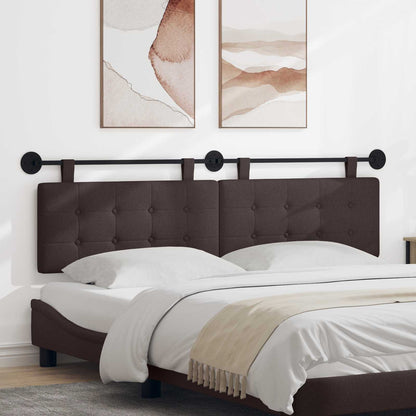 Testata appesa Marrone Scuro 170 x 55 x 5 cm Tessuto