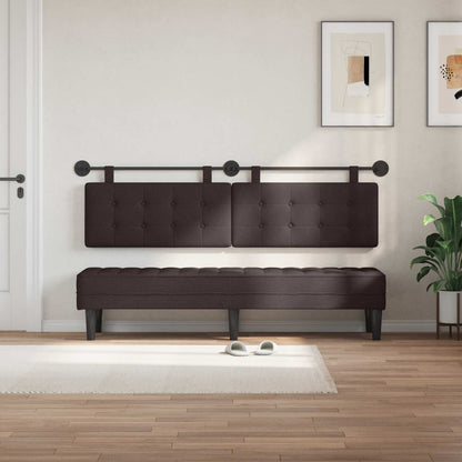 Testata appesa Marrone Scuro 170 x 55 x 5 cm Tessuto