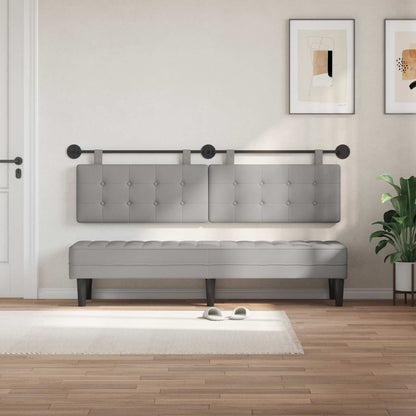 Testata appesa Grigio Nuvola 190 x 55 x 5 cm Tessuto