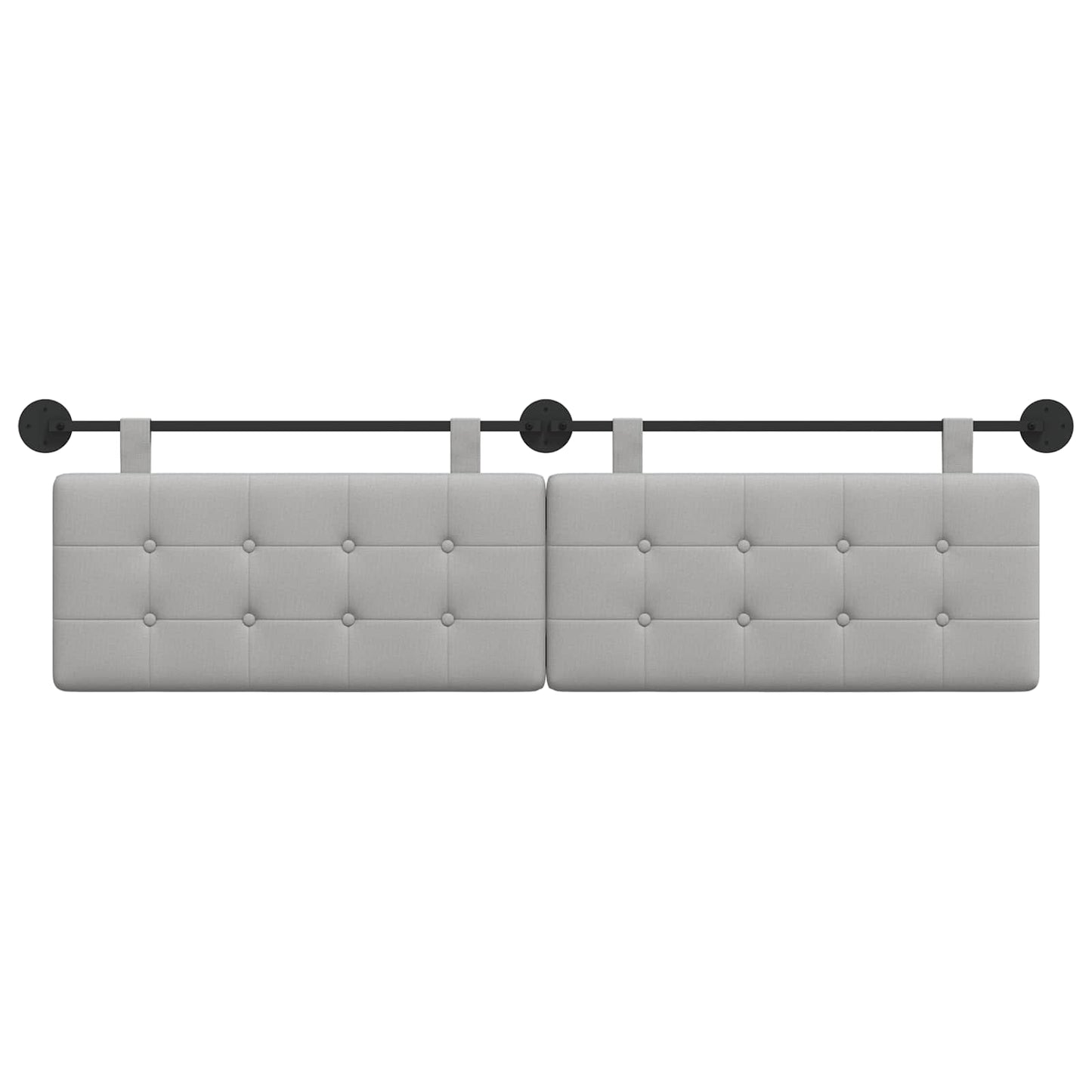 Testata appesa Grigio Nuvola 190 x 55 x 5 cm Tessuto