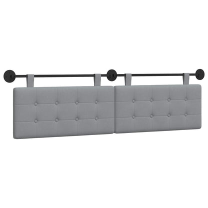 Testata appesa Grigio chiaro 190 x 55 x 5 cm Tessuto