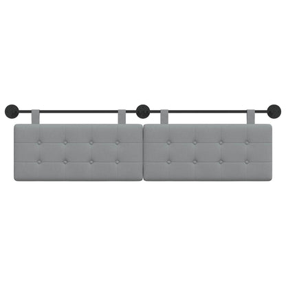 Testata appesa Grigio chiaro 190 x 55 x 5 cm Tessuto