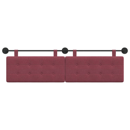 Testata appesa Rosso Vino 190 x 55 x 5 cm Tessuto