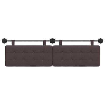 Testata appesa Marrone Scuro 190 x 55 x 5 cm Tessuto