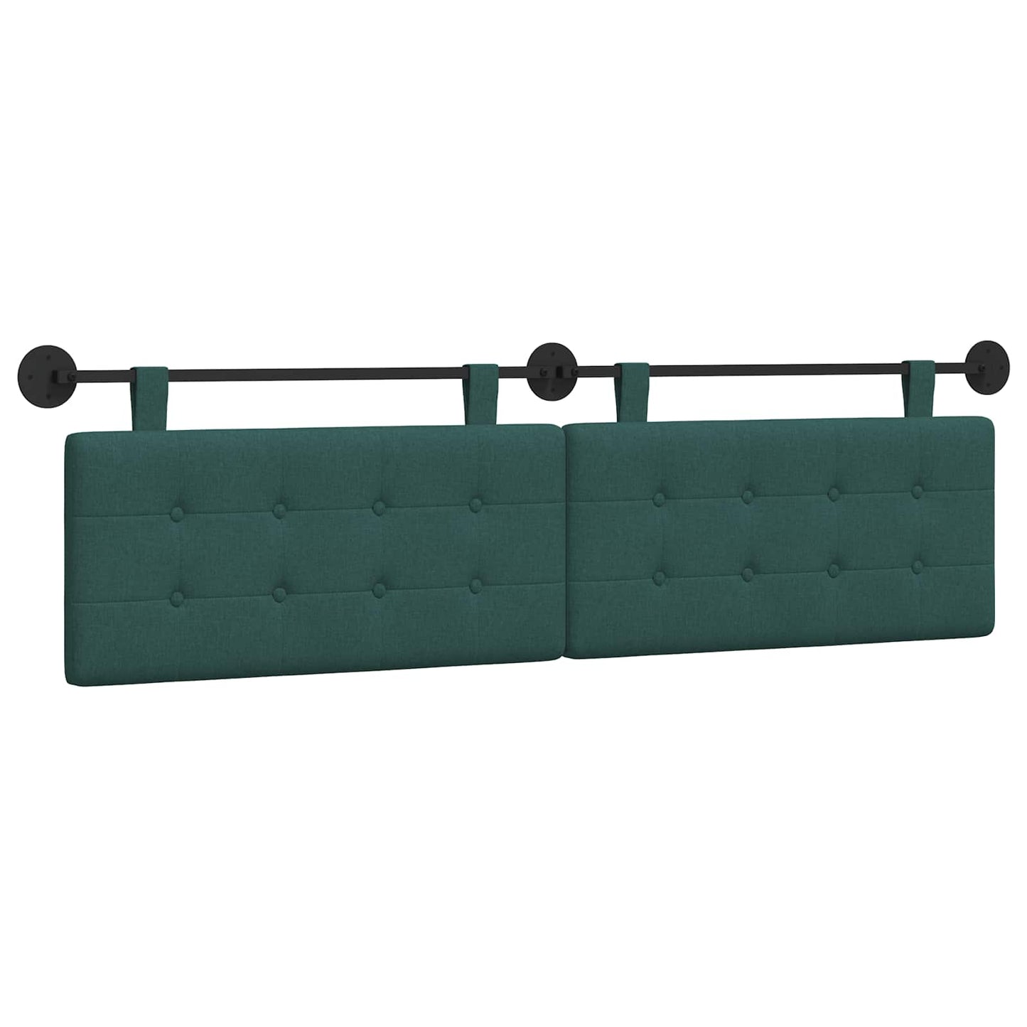 Testata appesa Verde Scuro 190 x 55 x 5 cm Tessuto