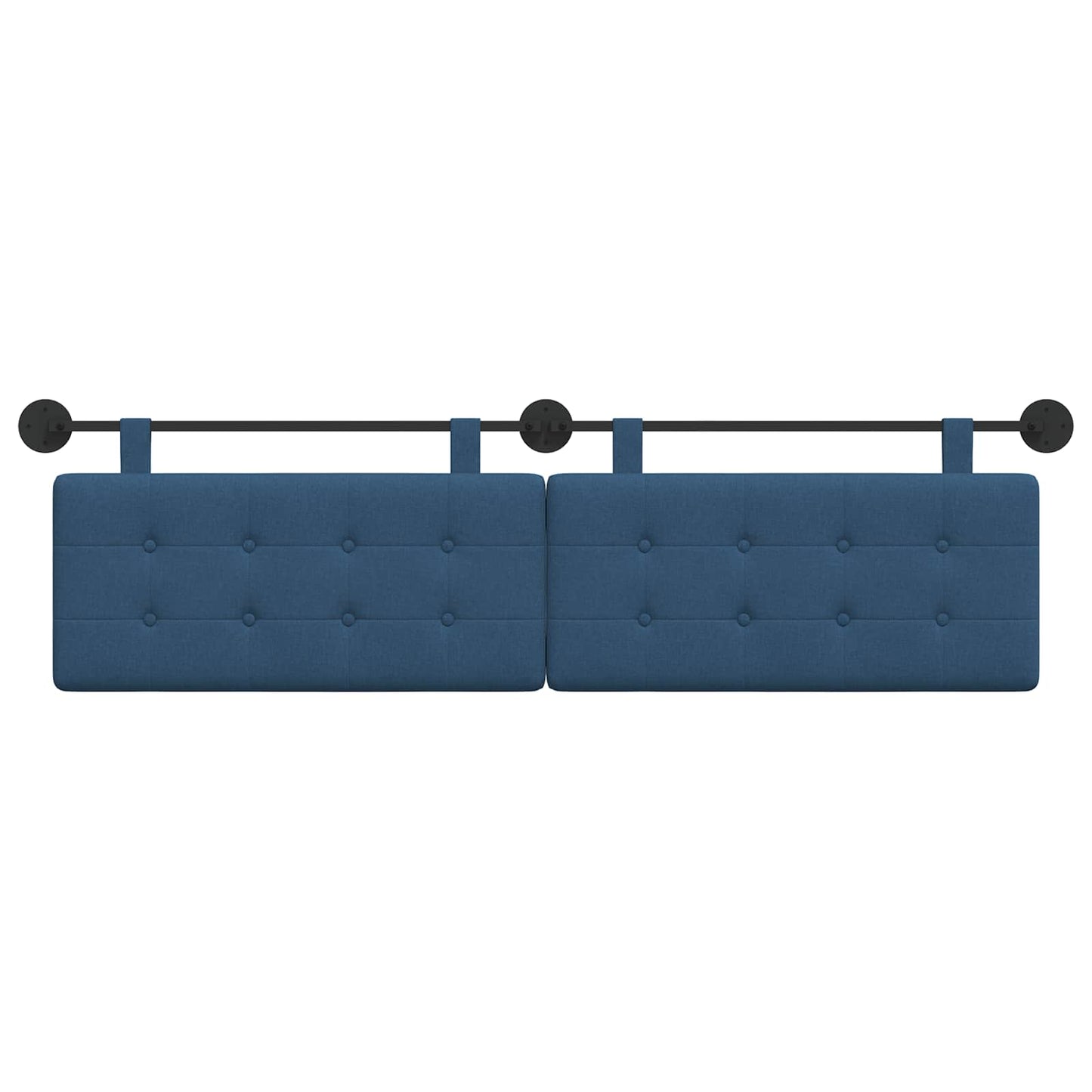 Testata appesa Montaggio a parete Blu 190 x 55 x 5 cm Tessuto
