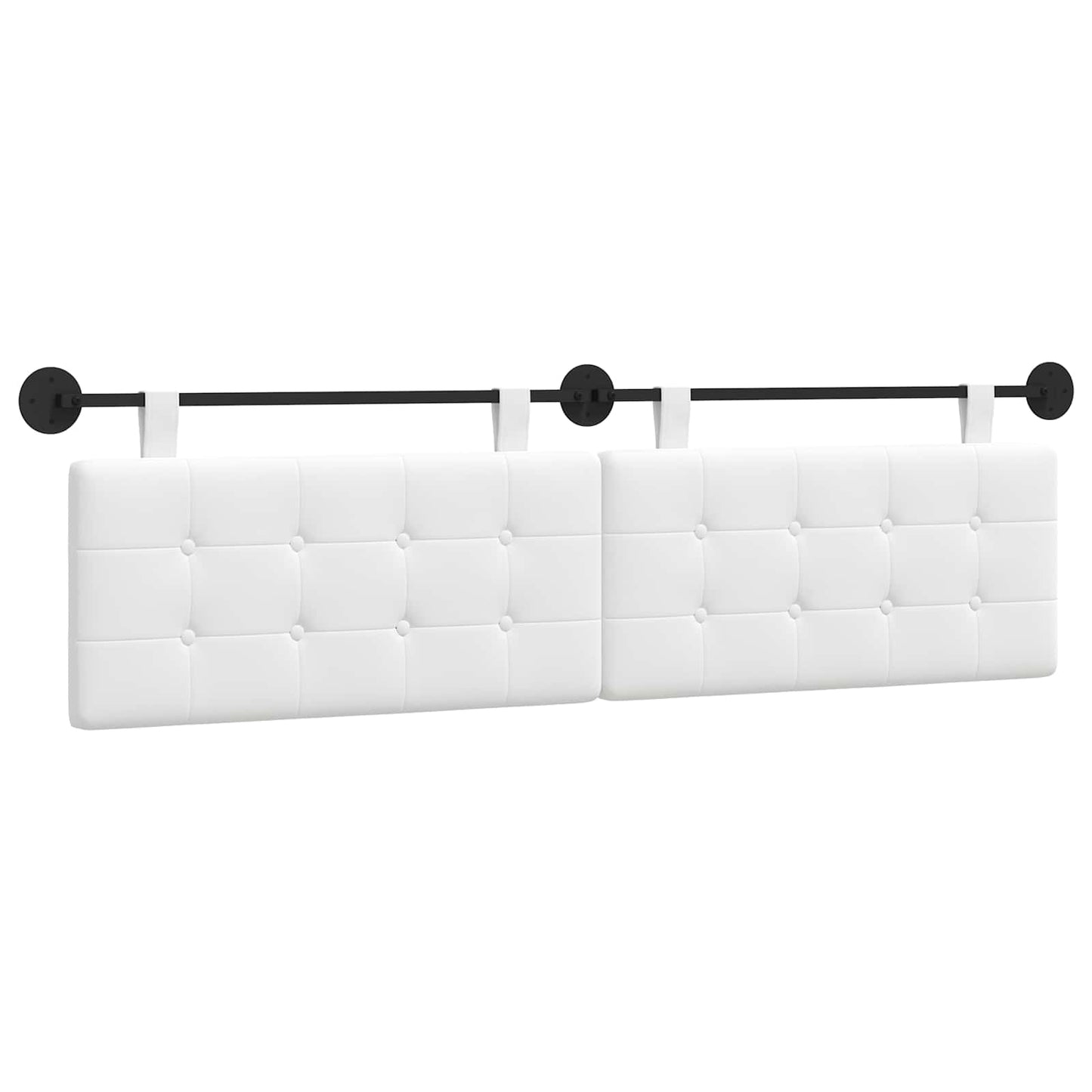 Testata appesa Bianco 190 x 55 x 5 cm Tessuto