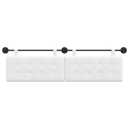 Testata appesa Bianco 190 x 55 x 5 cm Tessuto